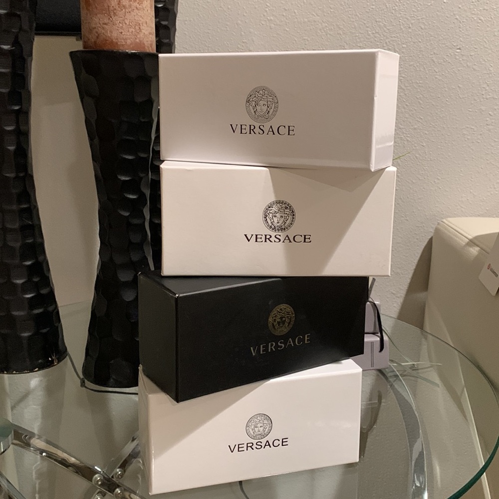 Empty Versace Sunglasses 4 Boxes Gift Storage Bundle Gem